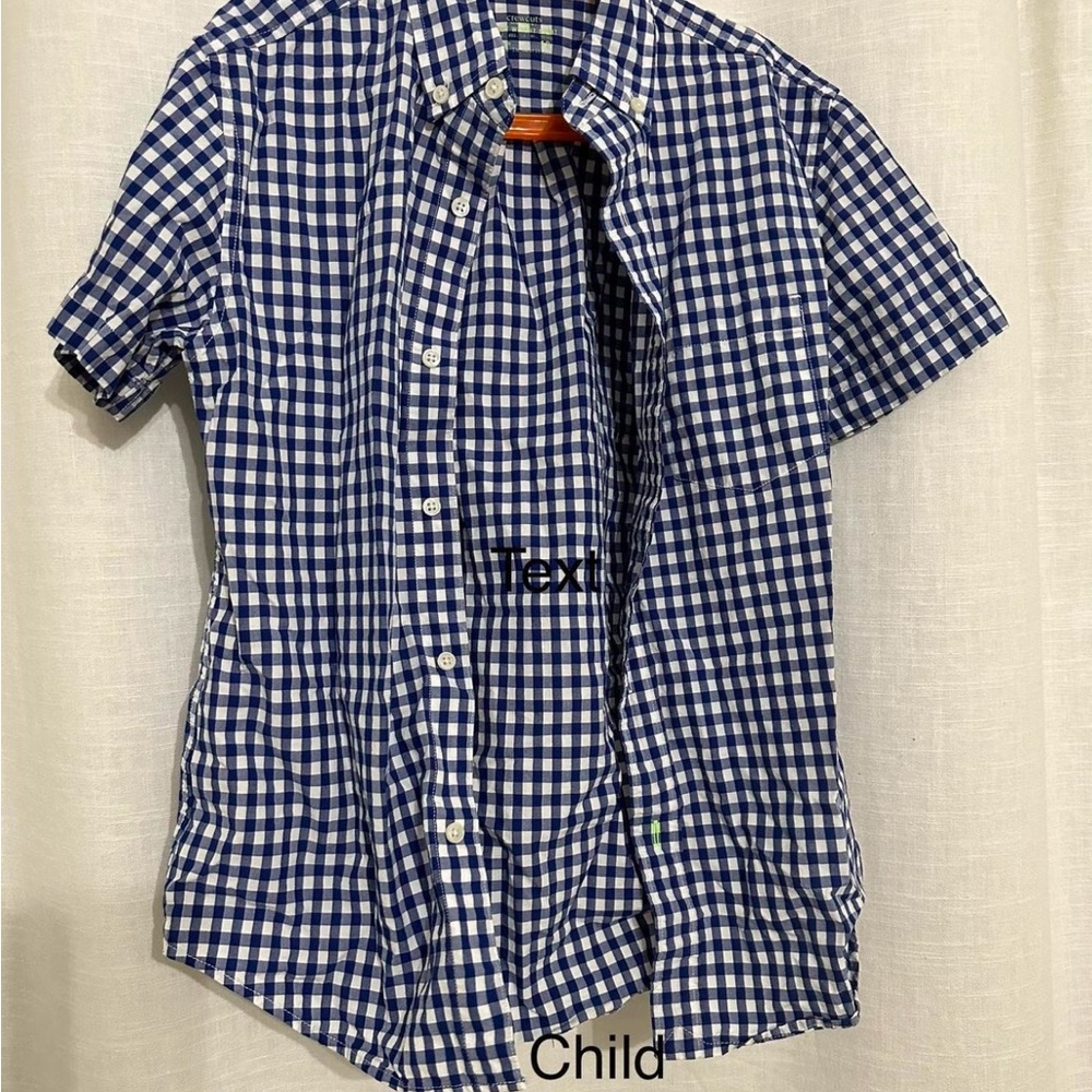 Crewcuts Blue Checkered Kids Shirt